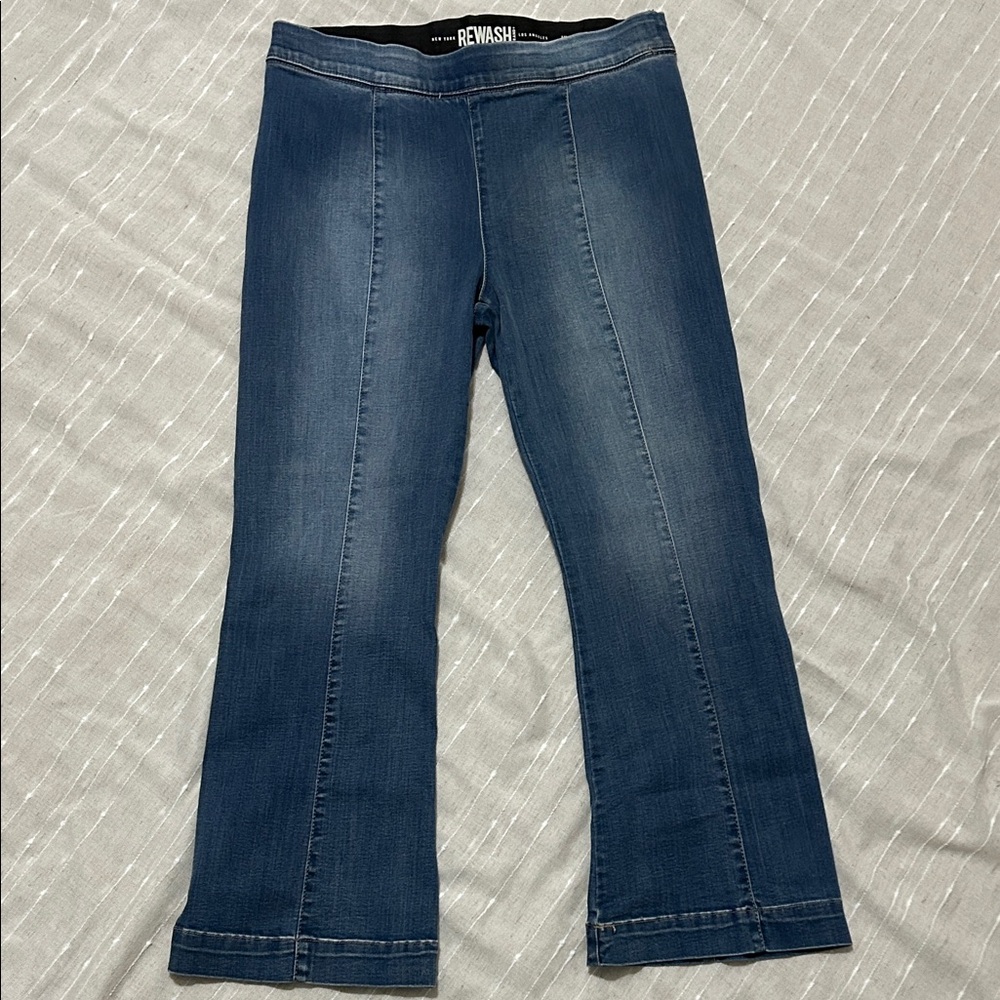 Rewash Women's Dark Blue Flare Jeans